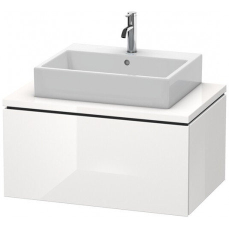 Meuble bas console L-CUBE 400x820x547mm blanc brillant