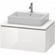 Meuble bas console L-CUBE 400x820x547mm blanc brillant lack
