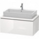Meuble bas console L-CUBE 400x920x547mm blanc brillant