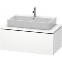 Meuble bas console L-CUBE 400x1020x547mm blanc mat