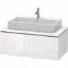 Meuble bas console L-CUBE 400x1020x547mm blanc brillant lack