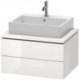 Meuble bas console L-CUBE 400x720x547mm blanc mat
