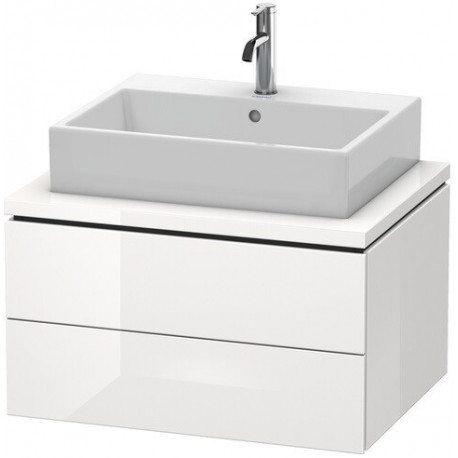 Meuble bas console L-CUBE 400x720x547mm blanc mat
