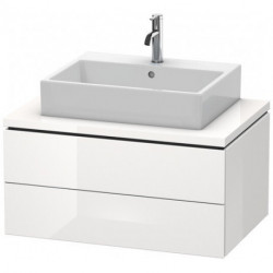Meuble bas console L-CUBE 400x820x547mm blanc mat