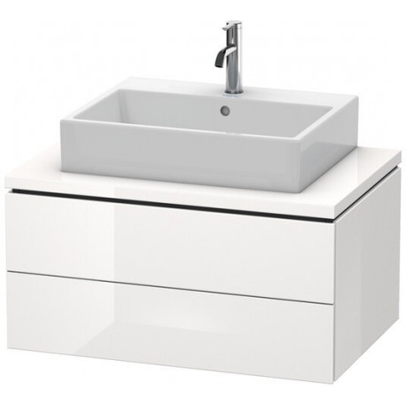 Meuble bas console L-CUBE 400x820x547mm blanc mat