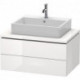Meuble bas console L-CUBE 400x820x547mm blanc brillant