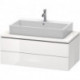 Meuble bas console L-CUBE 400x1020x547mm blanc brillant