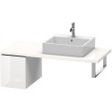 Meuble bas console L-CUBE 400x320x547mm blanc brillant lack