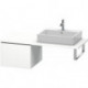 Meuble bas console L-CUBE 400x520x547mm blanc mat