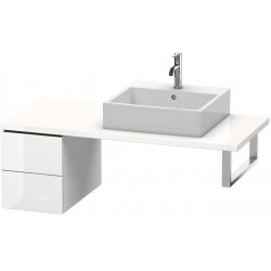 Meuble bas console L-CUBE 400x320x547mm blanc mat