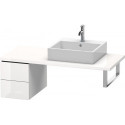 Meuble bas console L-CUBE 400x320x547mm blanc brillant
