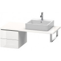 Meuble bas console L-CUBE 400x420x547mm blanc mat