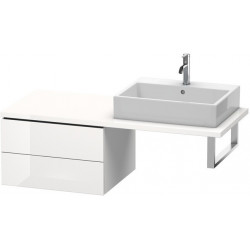 Meuble bas console L-CUBE 400x620x547mm blanc mat