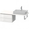 Meuble bas console L-CUBE 400x620x547mm blanc mat