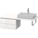 Meuble bas console L-CUBE 400x620x547mm blanc brillant