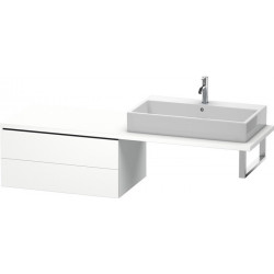 Meuble bas console L-CUBE 400x820x547mm blanc mat