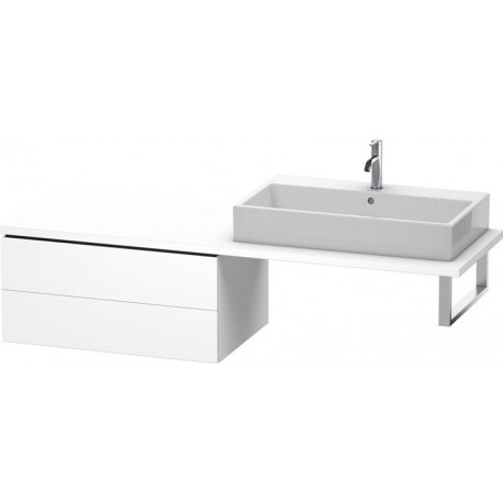 Meuble bas console L-CUBE 400x820x547mm blanc mat