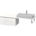 Meuble bas console L-CUBE 400x820x547mm blanc brillant