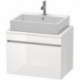 Meuble bas console DURASTYLE 512x700x478mm graphit matt/blanc mat