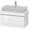 Meuble bas console DURASTYLE 512x900x478mm graphit matt/blanc mat