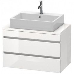 Meuble bas console DURASTYLE 512x800x478mm blancis brillant/blanc mat
