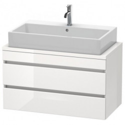 Meuble bas console DURASTYLE 512x900x478mm noyer nature/blanc mat