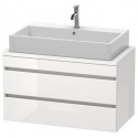 Meuble bas console DURASTYLE 512x900x478mm noyer nature/blanc mat