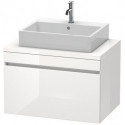 Meuble bas console DURASTYLE 512x800x548mm blanciss matt/basalt mat