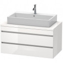 Meuble bas console DURASTYLE 512x1000x548mm blanciss matt/basalt mat