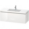 Meuble sous-vasque L-CUBE WT Vero Air 500x1200x480mm 1 trou de robinetterie blanc mat