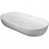 Vasque à poser LUV sans débordement trou B 800x400mm o troublanc sd-ma