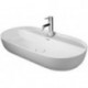 Vasque à poser LUV sans débordement trou B 800x400mm 1 troublanc sd-ma