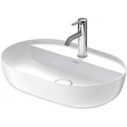 Vasque à poser LUV sans débordement trou B 600x400mm 1 troublanc sd-ma