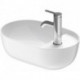 Vasque à poser LUV sans débordement trou B 420x270mm 1 troublanc sd-ma