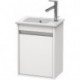 Meuble sous-vasque KETHO 550x400x285mm ouverture gauche blanc brillant