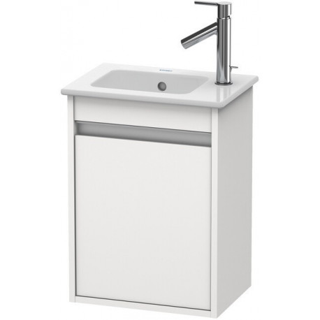 Meuble sous-vasque KETHO 550x400x285mm ouverture gauche blanc brillant