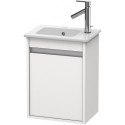 Meuble sous-vasque KETHO 550x400x285mm ouverture gauche blanc brillant