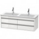 Meuble sous-vasque KETHO 480x1270x475mm blanc brillant