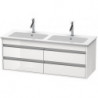 Meuble sous-vasque KETHO 480x1270x475mm blanc brillant