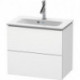 Meuble sous-vasque Duravit L-CUBE Compact 550x620x391mm blanc mat