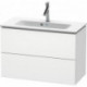 Meuble sous-vasque Duravit L-CUBE Compact 550x820x391mm blanc mat