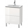 Meuble sous-vasque Duravit L-CUBE Compact 704x620x391mm blanc mat