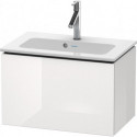 Meuble sous-vasque Duravit L-CUBE Compact 400x620x391mm blanc brillant