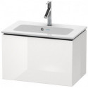 Meuble sous-vasque Duravit L-CUBE Compact 400x620x391mm blanc brillant lack