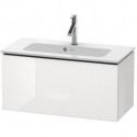 Meuble sous-vasque Duravit L-CUBE Compact 400x820x391mm blanc brillant lack