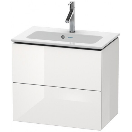 Meuble sous-vasque Duravit L-CUBE Compact 550x620x391mm blanc brillant lack
