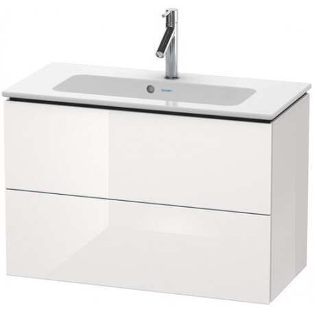 Meuble sous-vasque Duravit L-CUBE Compact 550x820x391mm blanc brillant lack