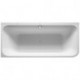 Baignoire Bain à remous rectangulaire HAPPY D.2 angle gauche 180 l 180x80 blanc, 2 dossiers Air-Syst