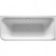 Baignoire Bain à remous rectangulaire HAPPY D.2 angle droite 180 l 180x80 blanc, 2 dossiers Air-Syst