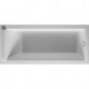 Baignoire Bain à remous rectangulaire STARCK 165 l 170x75 blanc 1 RS Air-Syst